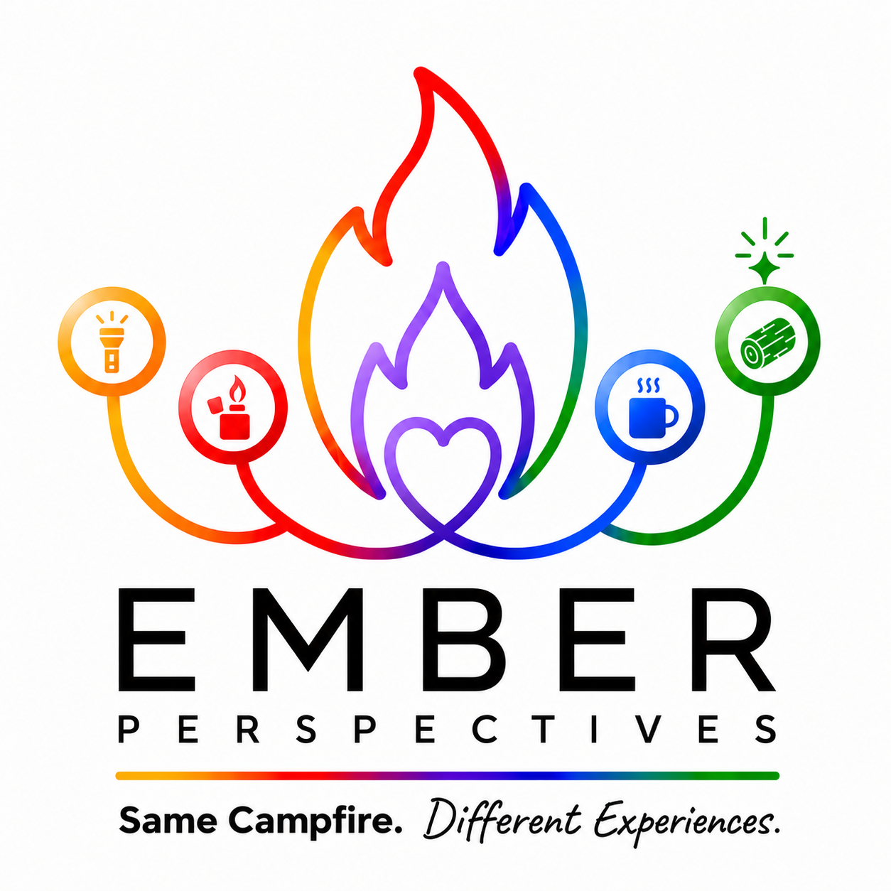 Ember Perspectives. Same Campfire. Different Experiences.